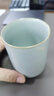 雅瓷汝窑茶杯办公会议杯陶瓷接待泡茶杯冰裂釉天青色静心手杯高端礼物 汝窑静心手杯 实拍图