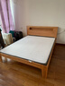 源氏木语全实木床北欧风小户型卧室家具橡木床现代简约主卧1.5m1.8m双人床 原木色高铺夜光床直靠【橡木】 1500mm*1900mm  框架结构 实拍图