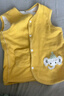 舒贝怡婴儿衣服儿童马甲两面穿背心宝宝坎肩上衣男女秋冬马夹 黄100CM 实拍图