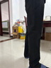 京东京造裤子男薄款冰丝休闲裤男士直筒宽松商务运动长裤黑色 34 实拍图