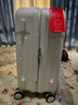爱华仕行李箱20寸可上飞机登机箱拉杆箱大容量旅行箱包密码箱 磨砂米白【时尚心选色】 20英寸 【2-4天短途】标准登机箱 实拍图