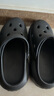 朴西奶酪踩屎感洞洞鞋女厚底凉鞋沙滩包头拖鞋外穿情侣 礁石黑 40-41 实拍图
