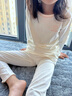 俞兆林儿童内衣套装男女童有机棉秋衣秋裤家居服宝宝打底睡衣蜜桔粉130 实拍图