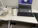 甄严选电脑桌台式电竞桌椅套装组合桌子办公家用桌学习桌书房书桌写字桌 【白架+白碳纤纹面】单桌120*60 实拍图