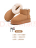 骆驼（CAMEL）雪地靴女简约反绒增高厚底套筒保暖靴 L23W275056 驼色 37  实拍图