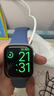 Apple/苹果 Watch Series 10 智能手表GPS款46毫米银色铝金属表壳丹宁色运动型表带S/M MX203CH/B 实拍图