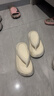 俞兆林（YUZHAOLIN）人字拖女外穿厚底踩屎感夹脚拖外穿沙滩鞋 YQ690 白色 38/39 实拍图