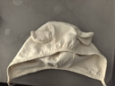 babylove婴儿帽子春秋纯棉男女宝宝包头防风帽外出百搭造型护耳帽 白杏米 44cm（根据宝宝头围选择） 实拍图