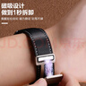 watchbond适用华为手表watch5/gt6真皮表带gt6pro/gt5/gt4/gt5pro牛皮磁吸无孔折叠扣智能运动22mm腕带配件 实拍图