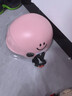 新日新日3C国标认证摩托电动车头盔男女四季通用骑行电瓶车半盔安全帽 樱花粉【高清短镜】 3C新国标A类 实拍图