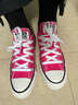 匡威（Converse）官方 All Star男女低帮帆布鞋西瓜红玫红色A06569C A06569C 36.5 实拍图
