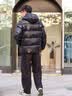 高梵黑金鹅绒服先锋5.0五格男士羽绒服休闲潮流面包服 黑色 XL 实拍图
