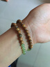 印象眸【同价11.11】 和田玉手链绿檀木手串浅青玉绿檀木葫芦手链 实拍图
