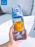 乐扣乐扣（LOCK&LOCK）人鱼线塑料水杯运动水杯夏天便携水壶带刻度提手男女水杯子 天空蓝520ml 实拍图
