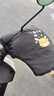 电动摩托车冬季保暖手把套电瓶车保暖防风手套防寒加绒加厚车把套 带反光条/黑色平安鹿/加绒加厚/全天有温度一对装 实拍图