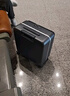 米熙前开盖商务铝框拉杆箱子男行李箱女密码箱包登机箱18英寸矿岩灰70 实拍图