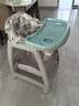曼乐兔儿童宝宝餐椅0-6岁肯德基儿童餐桌椅婴儿吃饭椅子多功能家用餐椅 豪华款【绿色餐盘+万向轮+坐垫】 实拍图