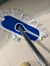 巨成云 尘推拖把蓝白40cm带杆整套 商场大堂平板拖棉纱加厚粗线拖布 实拍图