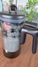 鸣盏飘逸杯玻璃内胆磁吸一键过滤泡茶壶茶水分离冲茶器沏茶壶功夫茶具 MZ8003B烟灰色(一键滤茶)0.5L 实拍图