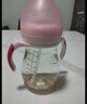 好孩子（gb）PPSU婴儿奶瓶宽口径奶瓶带手柄吸管小饿魔系列300ml粉色 6个月+ 实拍图