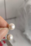 周六福S925银珍珠耳钉耳饰生日礼物女 8.5-9mm  实拍图