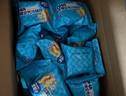 小鹿蓝蓝DHA高钙真虾条原味 宝宝儿童零食 虾条磨牙饼干160g 8小袋 实拍图