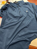 梦特娇特价桑蚕丝短袖t恤男夏季半袖中年翻领上衣爸爸装polo衫男士 哈青 180/96A 推荐150-165穿 实拍图