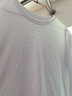 拇指白小T一代纯棉短袖T恤男女春夏休闲小白丅百搭打底衫 皓白女款 2XL  实拍图
