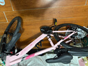 凤凰山地自行车内走线品牌变速青少年男女竞赛车自行车成人 坦途510 钢架辐条轮-彩云粉 24寸【适合145-170cm】 24速 实拍图