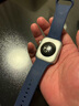 Apple/苹果 Watch Series 10 智能手表GPS款46毫米银色铝金属表壳丹宁色运动型表带S/M MX203CH/B 实拍图