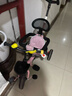 凤凰儿童三轮车脚踏车遛娃1-6岁宝宝手推车可推可骑儿童车敞篷自行车 维尔粉三合一钛空轮 实拍图