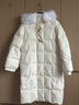 森马（Semir）陈都灵同款羽绒服女长款甜美风保暖外套可拆卸大毛领2024年冬新款 奶白（白鸭绒）10501 L 实拍图