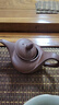 妃汐蒂 宜兴泥紫砂壶单壶手工功夫茶壶陶瓷过滤小号茶壶西施壶泡茶茶具 棕色方长咀壶 140ml 实拍图