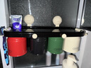 诺室吸盘牙刷置物架漱口杯壁挂式免打孔卫生间牙杯电动挂牙刷架子 4杯 实拍图