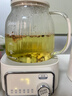 美的（Midea）花漾0胶水全玻璃养生壶 多功能煮茶壶 母婴烧水壶 恒温电热水壶 全自动一体煮茶器1.2L YS12B302J 实拍图