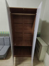 易宝林衣柜家用卧室翻开门简约衣柜出租房现代简约衣橱收纳储物柜大衣柜 原木风80cm二门【包安装】 实拍图