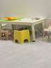 育才儿童桌椅花生桌可升降涂鸦幼儿园学习画画桌宝宝积木玩具游戏桌椅 小黄蜂长方桌120X60CM 配一椅 实拍图