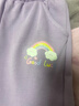 唐狮（TonLion） 女童裤子休闲裤春夏款卫裤中大童校服长裤运动束口裤 紫色 110 实拍图