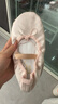 三沙（Sansha）芭蕾舞鞋女儿童练功鞋缎面公主软鞋一块底入门可穿4S英缎35 实拍图