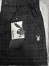 花花公子（PLAYBOY）裤子男款秋冬新款潮流商务宽松直筒休闲裤男士百搭加绒保暖长裤男 黑色 X-1022HH1950印 31 实拍图