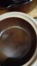 陶煲王正宗传统老式无釉平底陶瓷土砂锅耐高温干烧不裂广式煲汤宽口沙锅 朴拙深煲 1.3L 实拍图