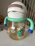 babycare小企鹅学饮杯 儿童吸管式水杯 儿童防漏防摔带手柄喝奶瓶含重力球 330ml白色-吸管 PPSU（12月+） 实拍图
