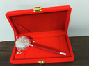 中国珠宝足银拨浪鼓纯银手摇老式鼓婴儿玩具满月周岁礼马年新年礼物 银重约44克 实拍图