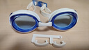 速比涛（Speedo）成人泳镜飞鱼系列精工高清防水防雾泳镜男女通用 白色/蓝色  实拍图