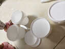 京东物流 食品级手提密封塑料桶包装桶钓鱼桶抓鱼桶水果冰粉桶摆摊桶龙虾打包盒300ml-5L 1L-乳白色（2个装）满口容量950ML 实拍图
