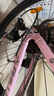 PHILLIPS菲利普山地自行车成年人铝合金男女款通勤学生变速公路单车旗舰店 樱花粉【铝架｜机械双碟刹】 26寸：155-185cm【热销款24速】 实拍图