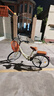自行车成年人通勤轻便代步休闲学生复古单车上班骑亲子男女士 顶配/单速-黄【双层铝轮】 24寸【145-165cm】 实拍图