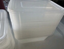 美丽雅一次性饭盒方形1000ml*30套 快餐打包盒大容量食品级便当野餐盒 实拍图