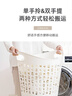 爱丽思（IRIS） 脏衣篓浴室大号脏衣篓塑料洗衣篮装脏衣服污衣篮子桶收纳筐衣篮 【人气】52升白色【3-6人用】 实拍图