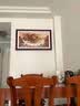 良木新中式客厅风景装饰画山水画靠山图沙发背景墙壁画鸿运当头挂画 A-鸿运当头-典雅红褐实木框 50*120CM-高清微喷SA1 实拍图